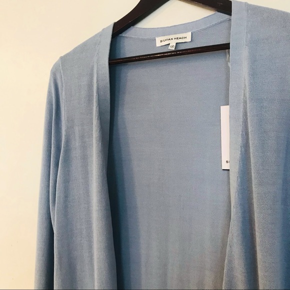 Silvian Heach Open Front Long Cardigan Duster - Picture 8 of 14